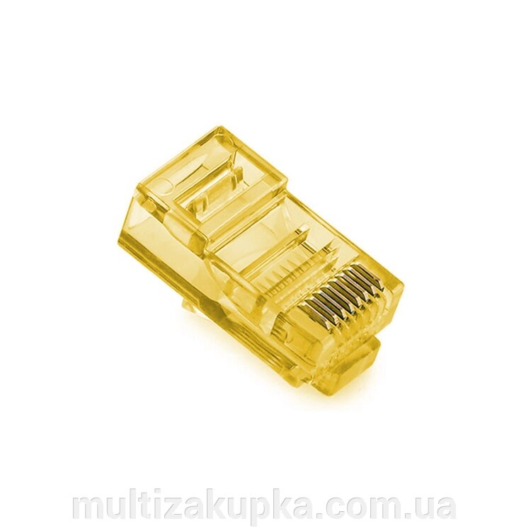 Конектор Noname RJ-45 8P8C UTP Cat-5 (100 шт / уп.) Q100 Yellow від компанії Mультізакупка - фото 1