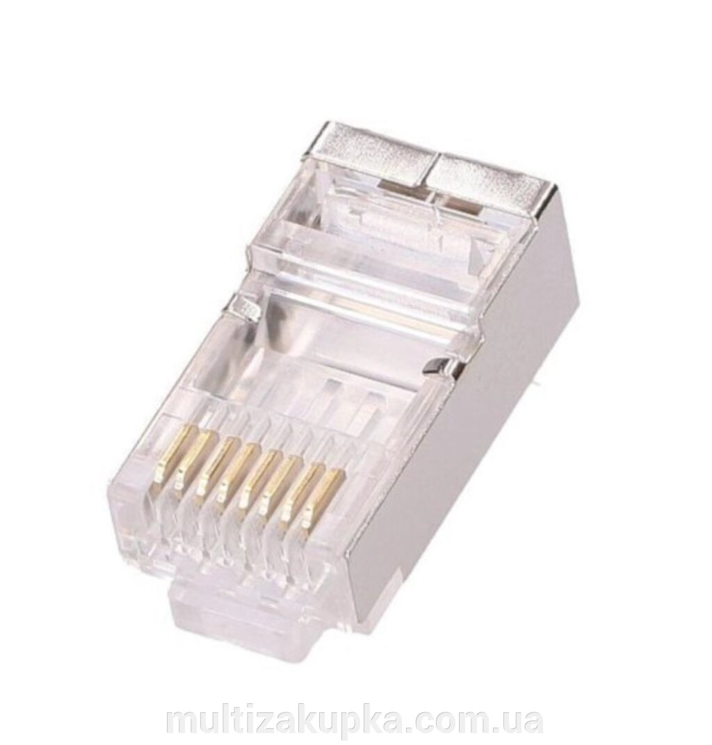 Конектор PiPo RJ-45 8P8C FTP Cat-5 (100 шт / уп. ) Q100 від компанії Mультізакупка - фото 1