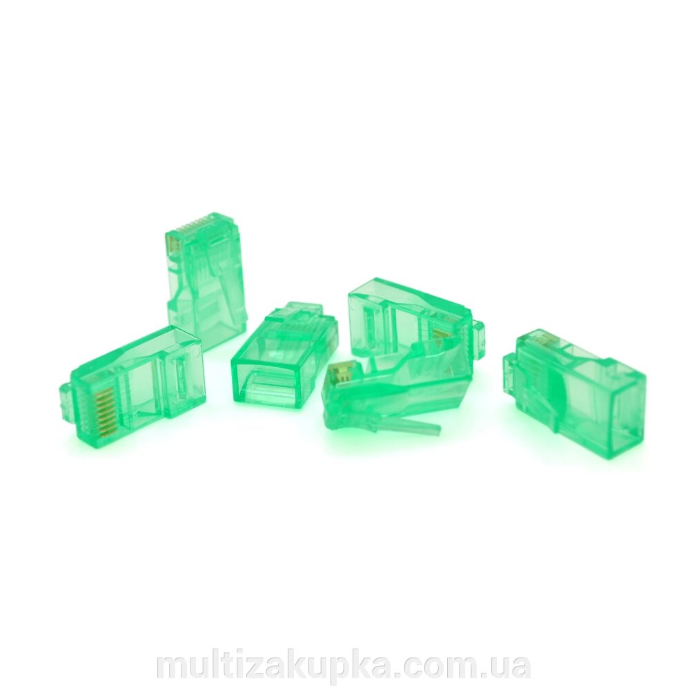 Конектор Ritar RJ-45 8P8C UTP Cat-5 (100 шт / уп.) Q100 Green від компанії Mультізакупка - фото 1