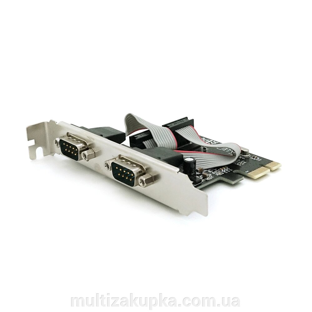 Контролер PCI-Е => RS232 (9Pin) + RS232 (9Pin), 2 порти, TX382B-2S, BOX від компанії Mультізакупка - фото 1