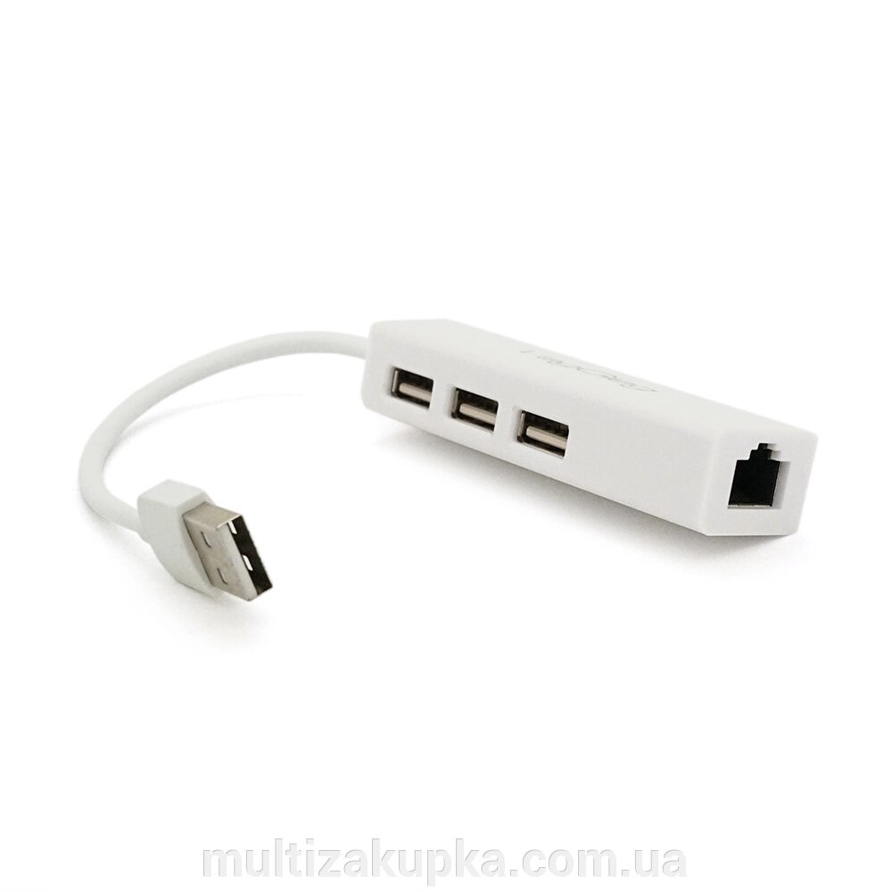 Контролер USB 2.0 до Ethernet VEGGIEG  - Мережевий адаптер 100 / 1000Mbps з проводом RTL-8152B + FE2.2S + 3 порту USB2.0,  від компанії Mультізакупка - фото 1