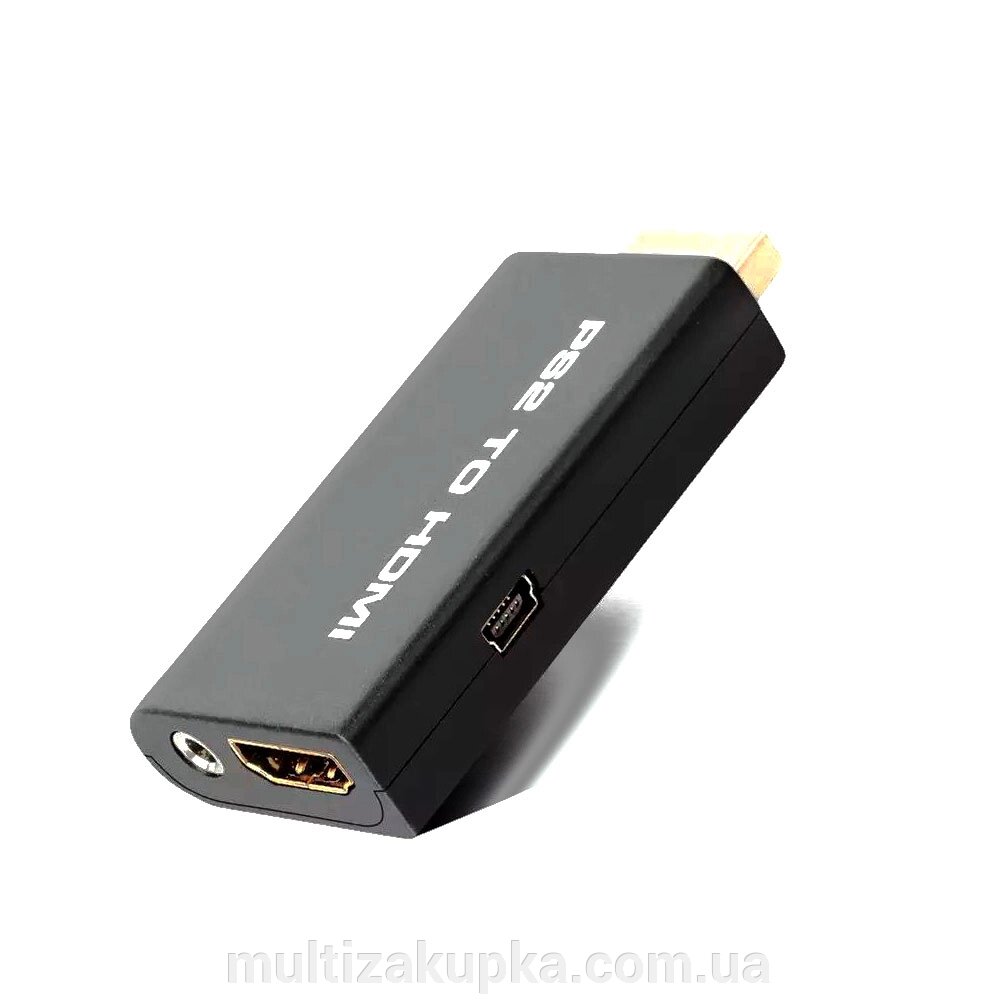 Конвертер PS2 to HDMI (мама), 1080P, Black від компанії Mультізакупка - фото 1