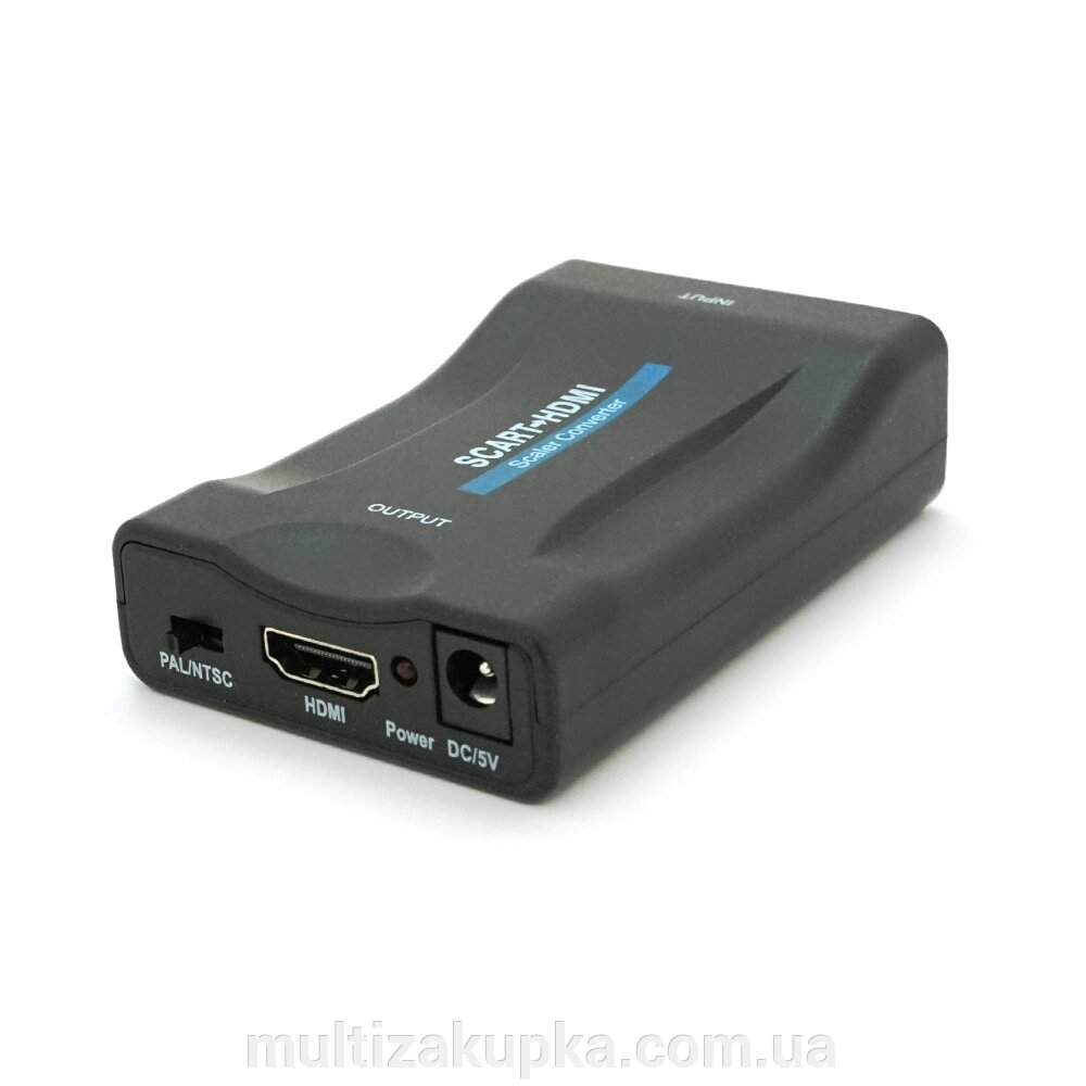 Конвертер SCART ( мама ) на HDMI ( мама ), 5V/2A, Black, Box, Q250 від компанії Mультізакупка - фото 1