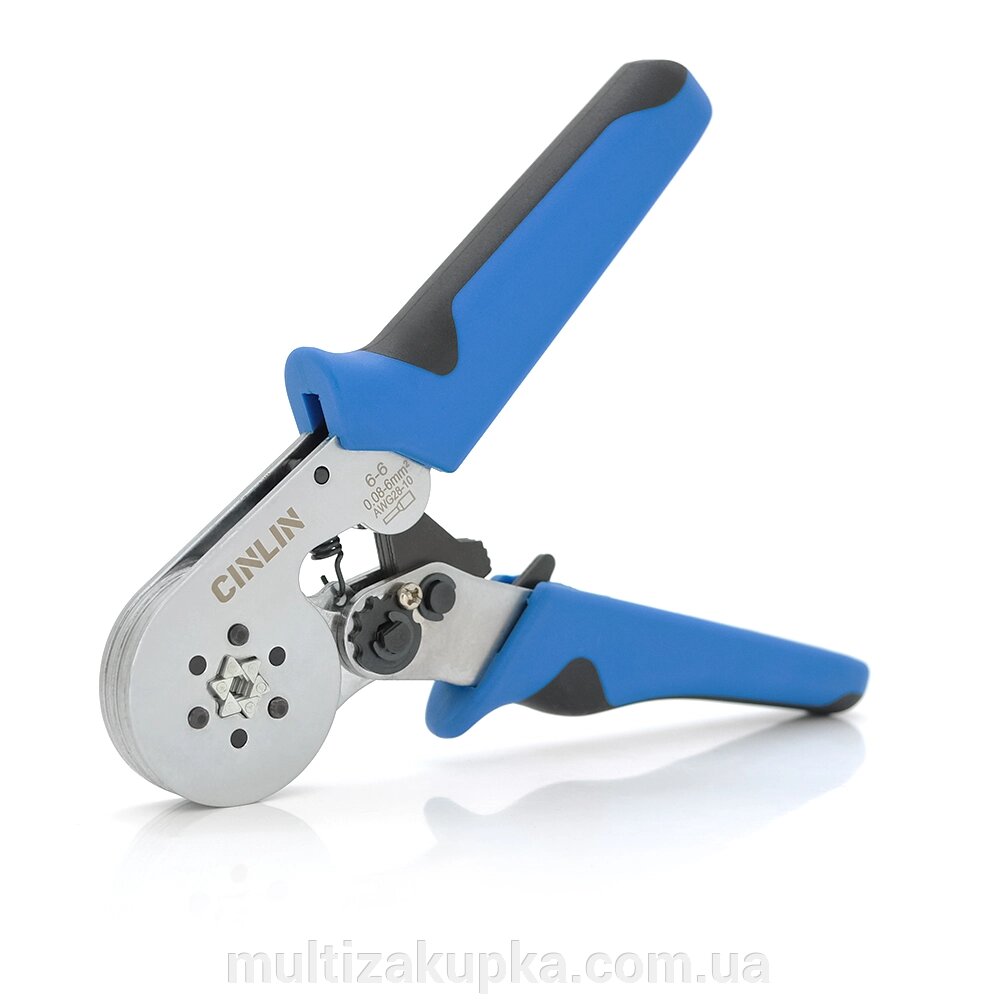 Крімпер CINLINELE HCS8 6-6 для обтиску кабельного накінечника, 0.08-6mm2, Blue від компанії Mультізакупка - фото 1