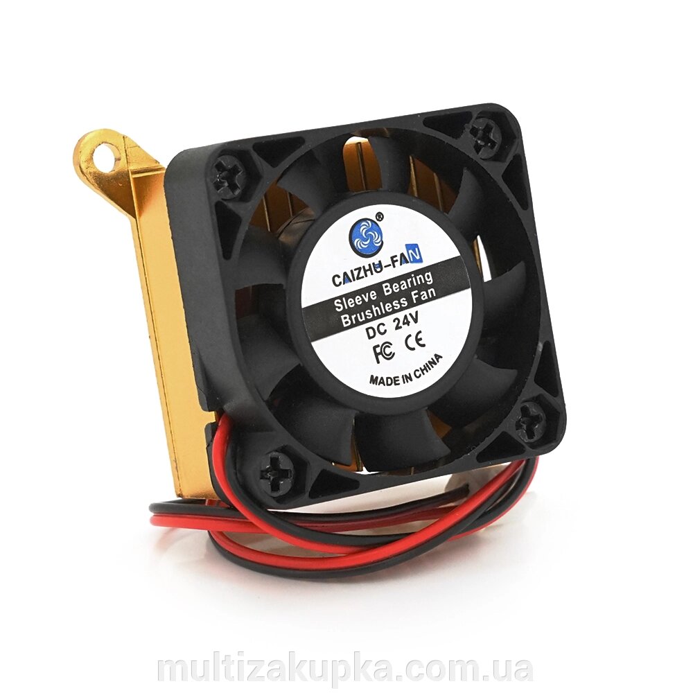 Кулер Caizhu-Fan 4010 40x40x10mm + радіатор, 24V/0.15A від компанії Mультізакупка - фото 1