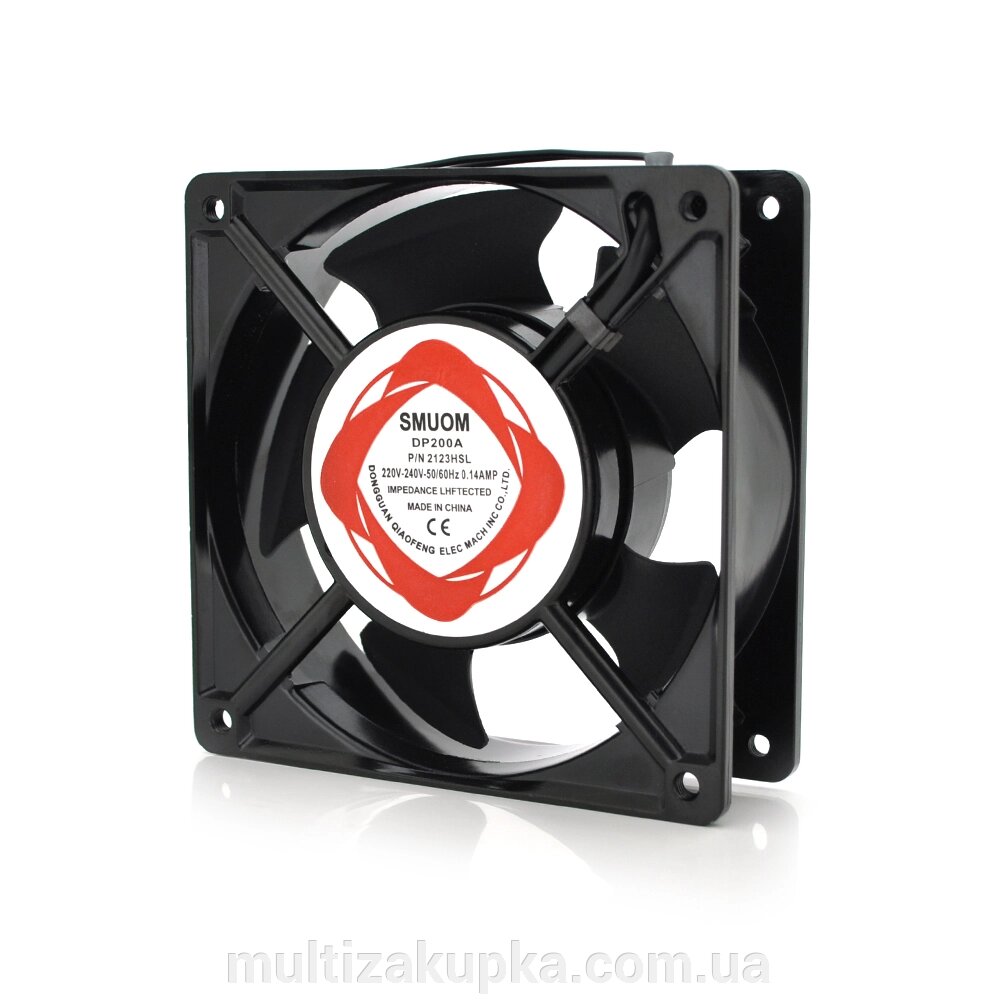 Кулер для охолодження серверних БП SMUOM 12038 DC sleeve fan під пайку - 120 * 120 * 38мм, 220V, 2600об / хв, Q40 від компанії Mультізакупка - фото 1