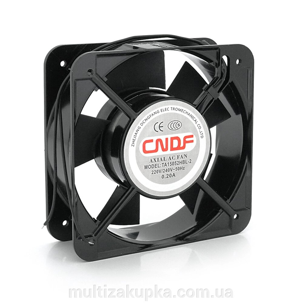 Кулер для охолодження серверних БП ТA15052HBL2 DC sleeve fan 2pin під паяння - 150*150*50мм, 220V/0,22A, 2600об/хв, 38W від компанії Mультізакупка - фото 1