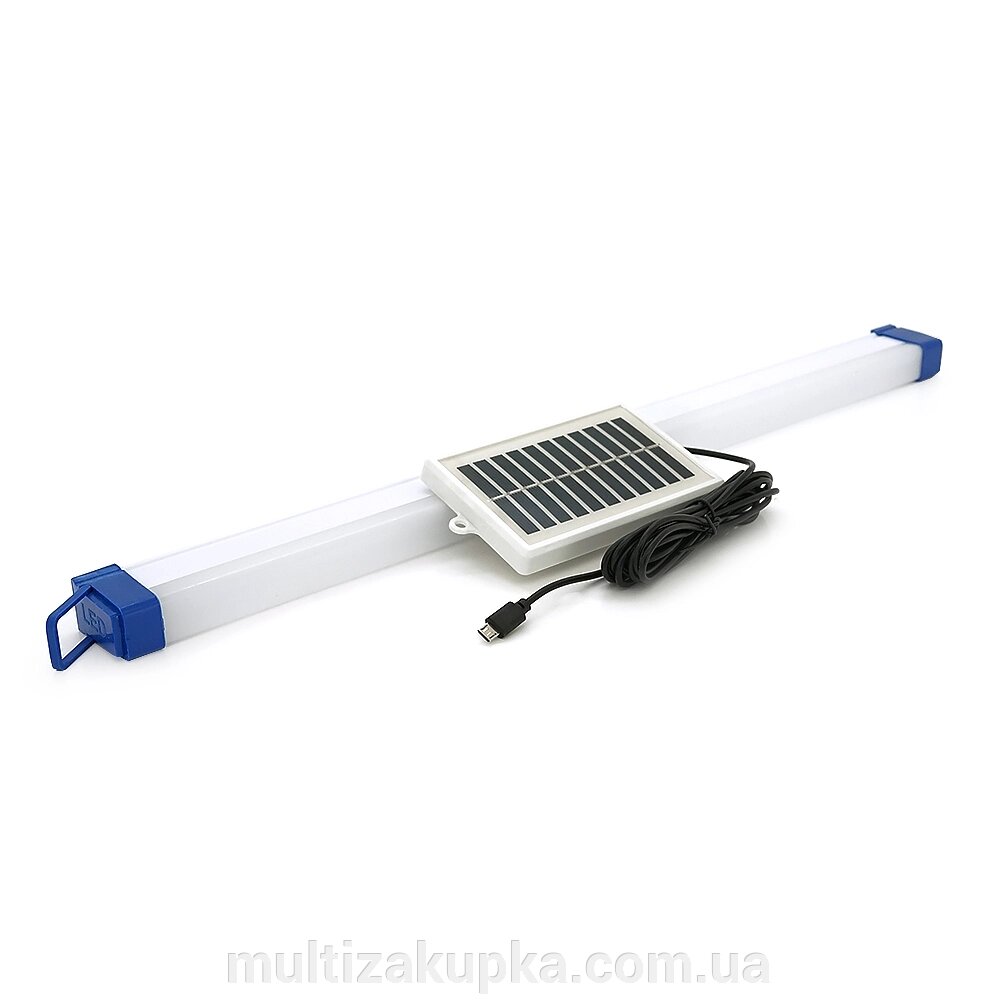 Лампа діона BK-500T, 3 режими, 520x40мм, живлення від USB кабель + панелька Solar 100х60мм, вбудований акумулятор, Box від компанії Mультізакупка - фото 1