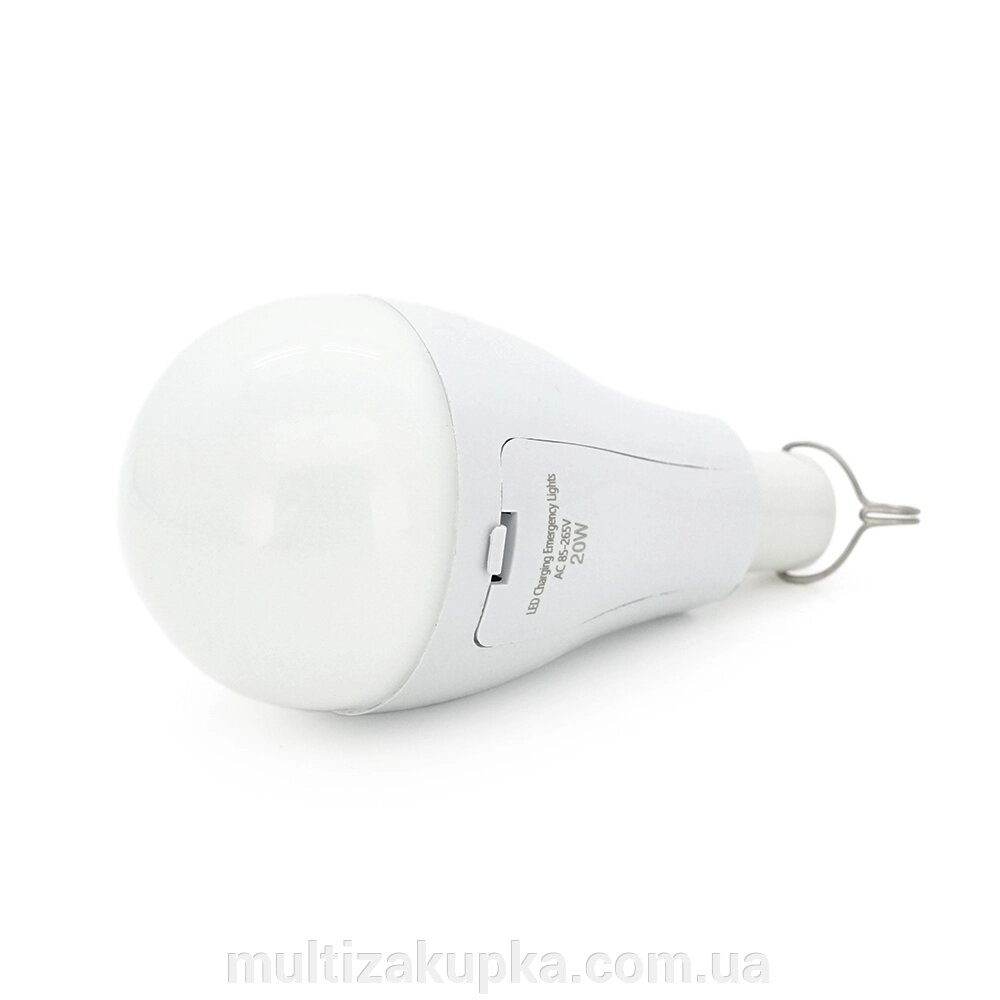 Лампа з акумуляторами 2*18650 Emergency Bulb, 20W, Box від компанії Mультізакупка - фото 1