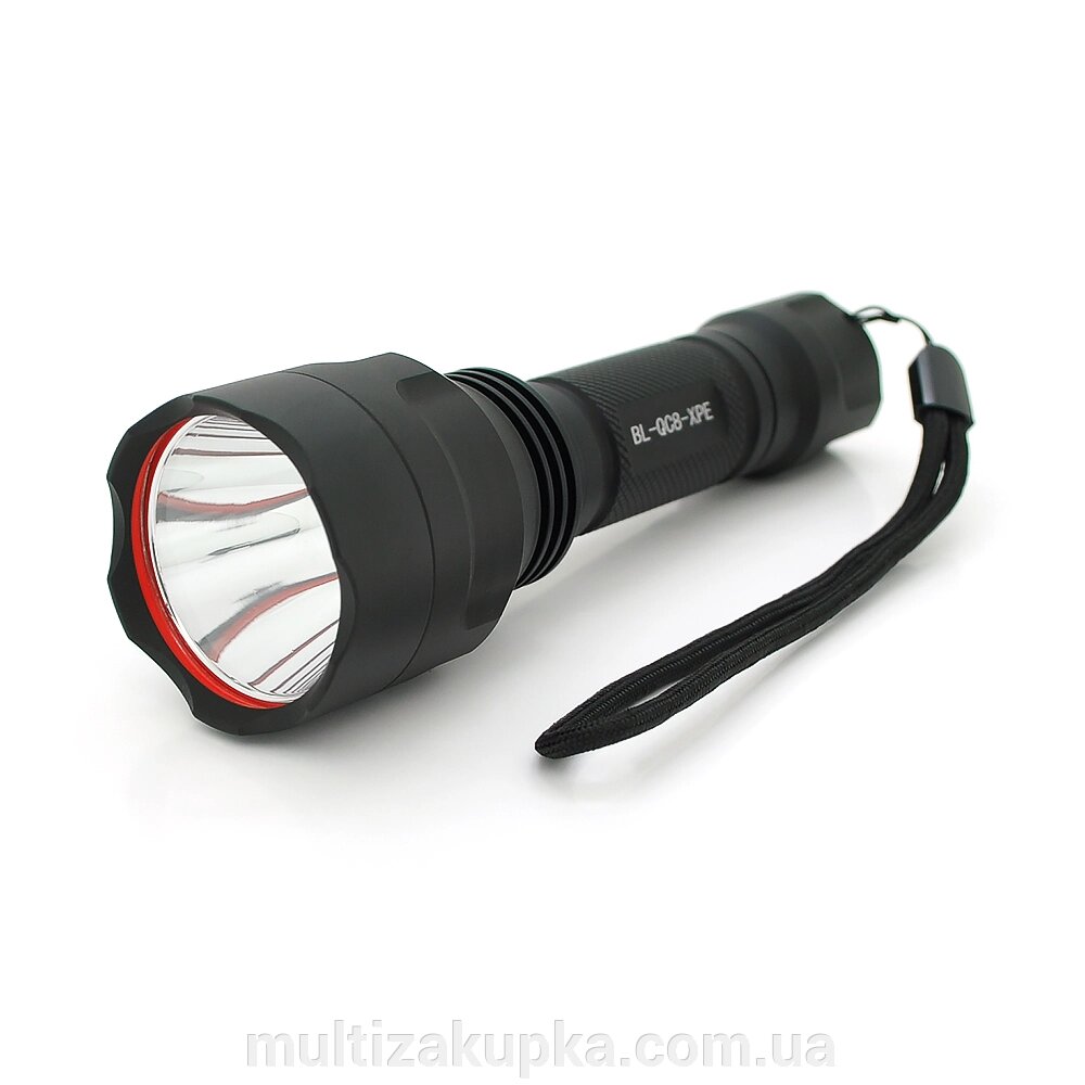 Ліхтар-підствольний тактичний BAILONG BL-QC8-XPE, 1LED XPE, 3W, 1 режим, 18650 немає в комплекті, Black, IP44, СЗУ, від компанії Mультізакупка - фото 1