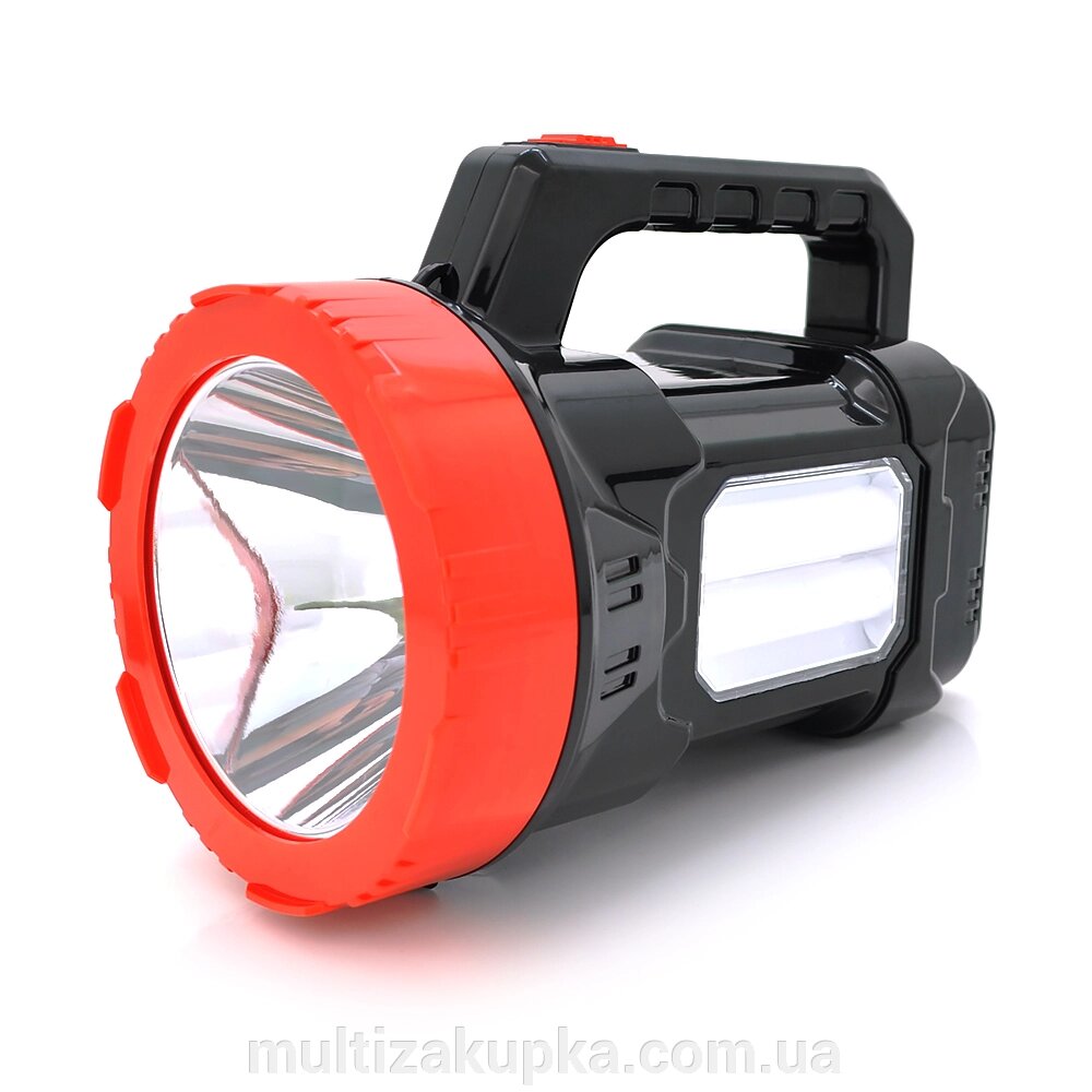 Ліхтар пошуковий Silver Toss ST-6678, 1LED+14SMD T6, 10W, 1+1 режим, 6000mah, Black/Red, IP40, кабель 220В, від компанії Mультізакупка - фото 1