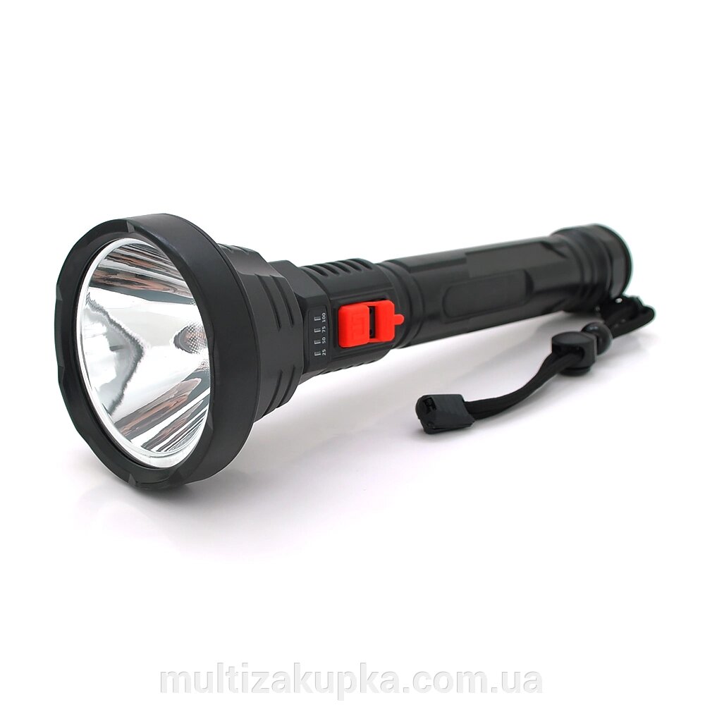 Ліхтар ручний Bailong BL-826, 1LED, OSL LED, 3W, 3 режими, вбудований АКБ/2000mah, Black, IP44, кабель USB-micro, від компанії Mультізакупка - фото 1