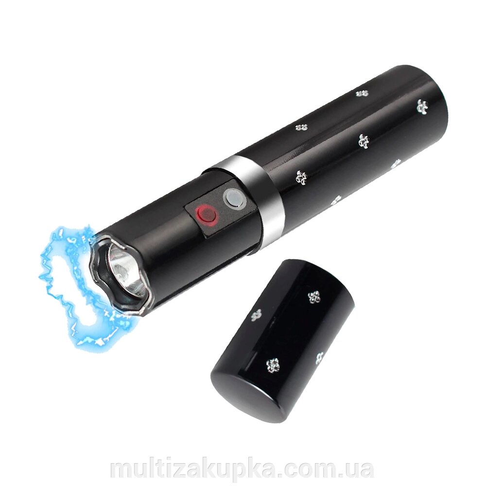 Ліхтар-шокер ручний BAILONG BL-1202, 1LED ХPE, 18650mah, Black, СЗУ, BOX від компанії Mультізакупка - фото 1