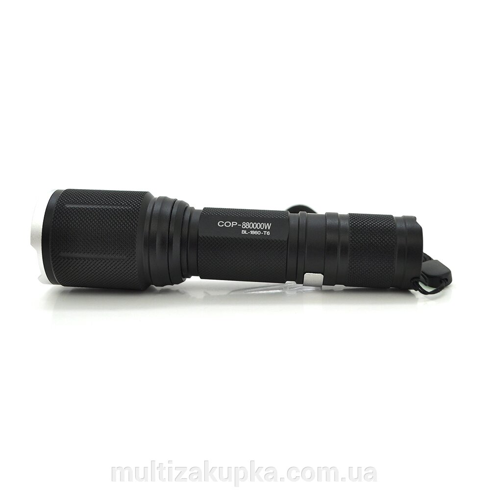 Ліхтарик Bailong BL-1860-T6, Cree XML-T, 4 реж., Zoom, корпус-алюміній, водостійкий, ударостійкий, 18650 ак-тор, від компанії Mультізакупка - фото 1