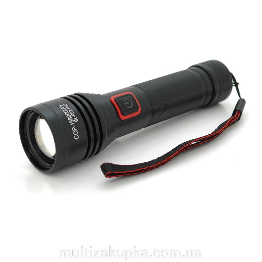 Ліхтарик Balog BL-P02-P50, 3 режими, алюміній, акум 18650, USB кабель, BOX від компанії Mультізакупка - фото 1