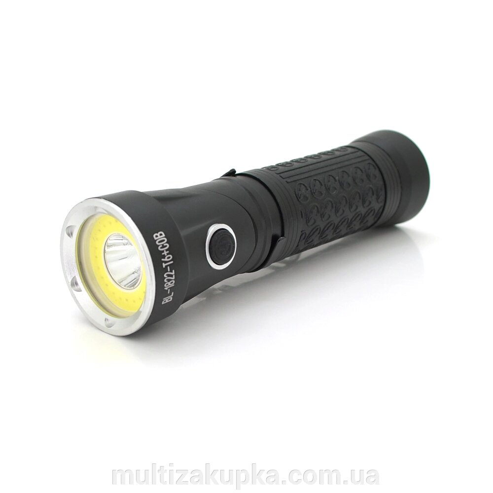 Ліхтарик ручний Bailong BL-1822, T6+COB+ Red Light, Cree XML-T, 1+3 режими, Zoom, поворот 90°, IP44 ,18650 ак-тор, від компанії Mультізакупка - фото 1