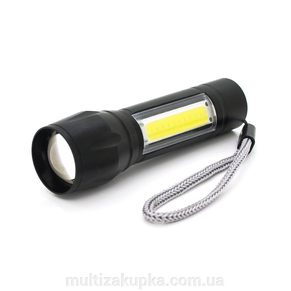 Ліхтарик ручний CATA CT-8024, 5W Led-CREE Q5 + COB, Zoom, 3 реж., корпус-алюміній, водостійкий, ударостійкий, від компанії Mультізакупка - фото 1