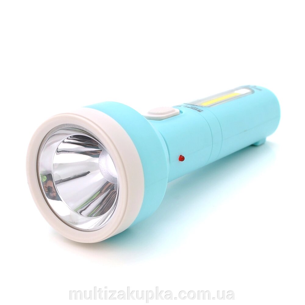 Ліхтарик ручний LATERNA ST-8653, 1W, 1Led+COB, 1+1 режим, вбудований аккум, корпус пластик, 220V, IP40, 185х63х35, від компанії Mультізакупка - фото 1