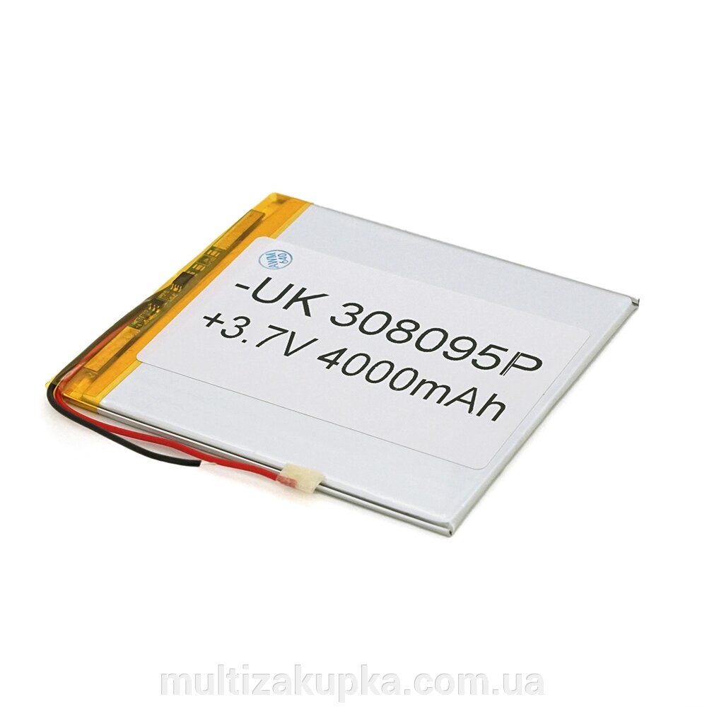 Літій-полімерний акумулятор 3*80*95mm (Li-ion 3.7В 4000мА·год) від компанії Mультізакупка - фото 1