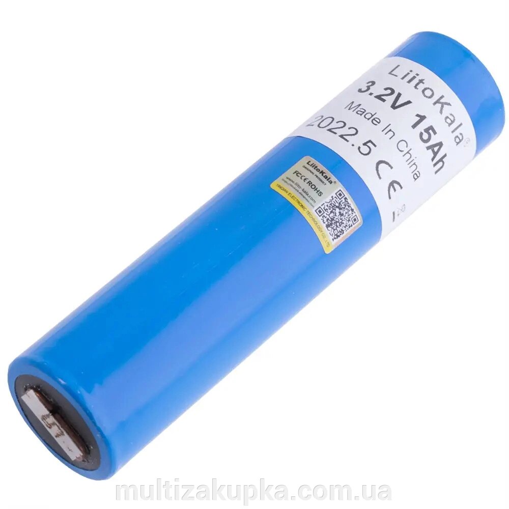 Літій-залізо-фосфатний аккумулятор LiFePO4 LiitoKala-33140, 15Ah, 3.2V, Blue від компанії Mультізакупка - фото 1