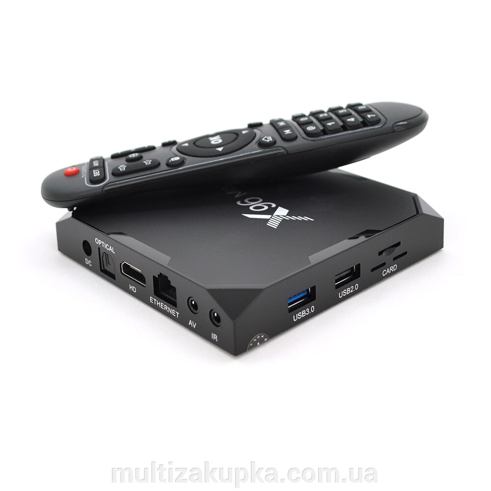 Медіа приставка X96-Max Plus6 4 / 32G Smart TV Box (Android 9.0, ОЗУ 4 Гб, 32Гб вбудованої пам'яті, 4-х ядерний від компанії Mультізакупка - фото 1