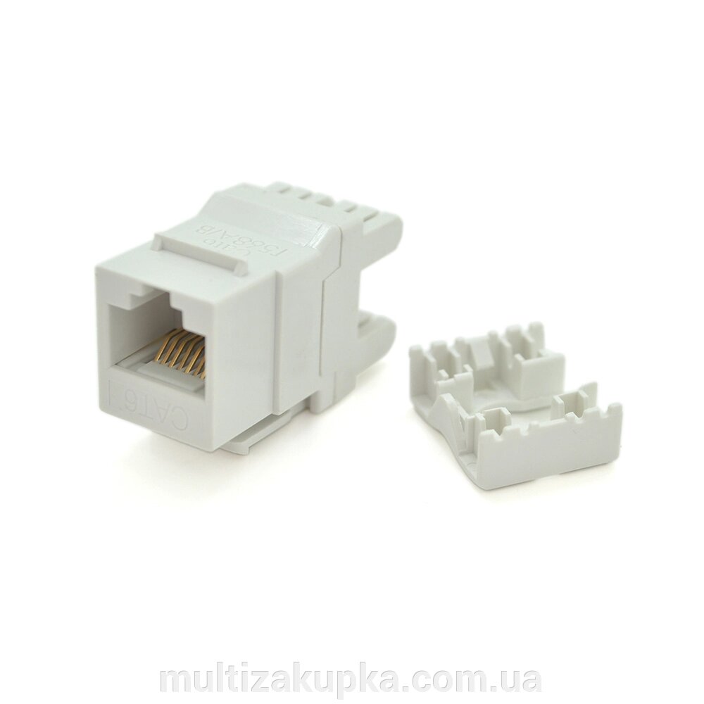 Модуль вузький Keystone Jack RJ-45 кат. 6 UTP, 17,2 мм, Q100 від компанії Mультізакупка - фото 1