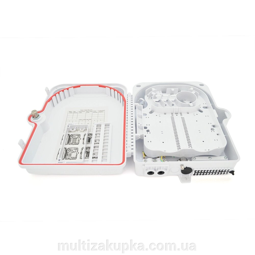 Муфта оптична Merlion ML-OP-F212-PLC, for 2pcs 1*8plc, SC adaptor, матеріал ABS від компанії Mультізакупка - фото 1