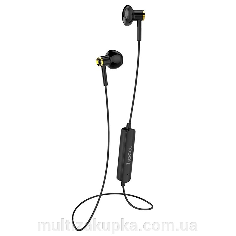 Навушники вакуумні Bluetooth HOCO ES21 Wonderful Sport, Black, Box від компанії Mультізакупка - фото 1