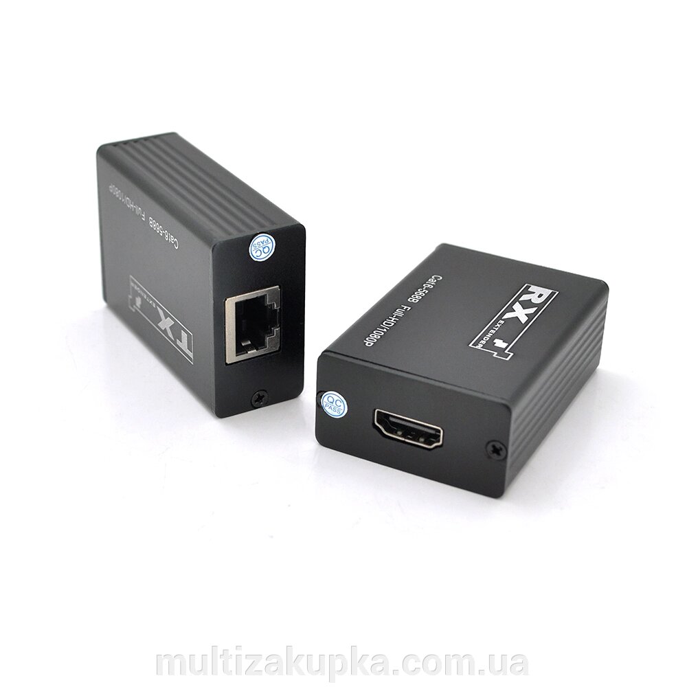 Одноканальний пасивний подовжувач HDMI сигналу по UTP кабелю по одній витій парі. Дальність передачі: до 30метров, від компанії Mультізакупка - фото 1