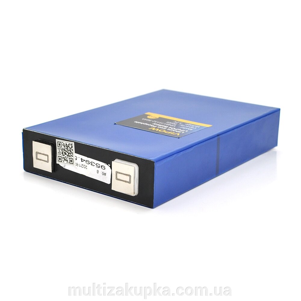 Осередок Vipow 3.2V 90AH для збирання LiFePo4 акумуляторів, (205 x 35 x 130) мм від компанії Mультізакупка - фото 1