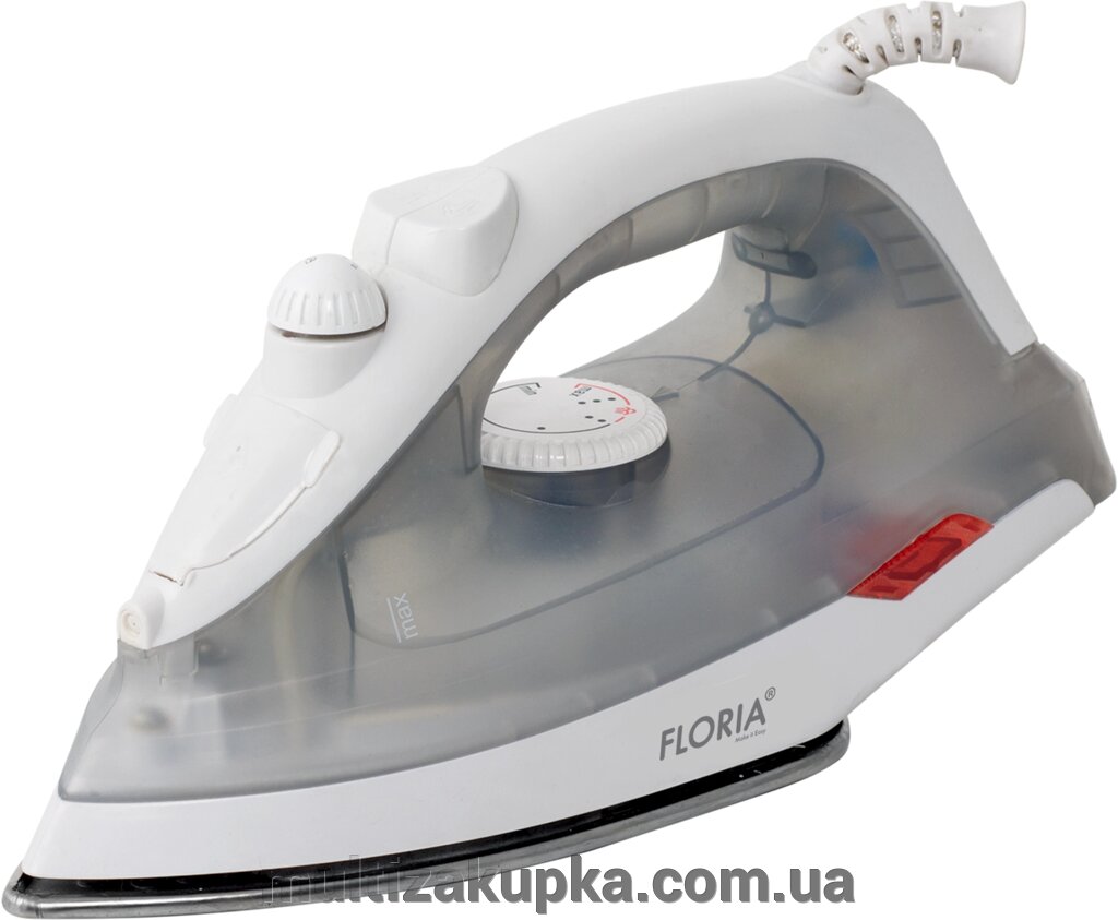 Парова праска Floria ZLN2878, 1600W, Gray від компанії Mультізакупка - фото 1