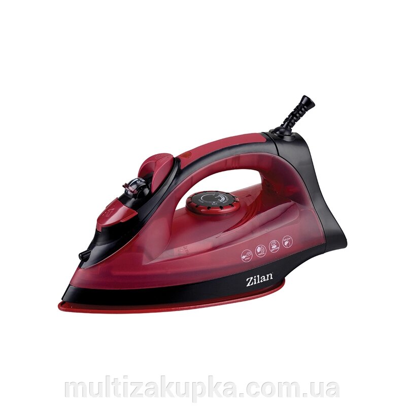 Парова праска Zilan ZLN2188, 2200W, red від компанії Mультізакупка - фото 1