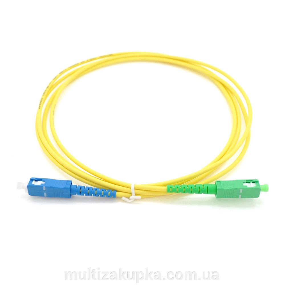 Патчкорд оптичний Merlion ML-OP-S513, SC/UPC-SC/APC 3,0mm, 2 м від компанії Mультізакупка - фото 1