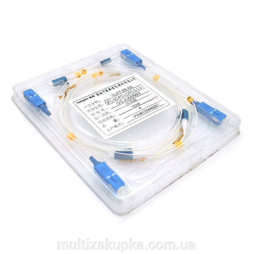 Патчкорд оптичний SC/UPC-LC/UPC 0.9mm 1 м, ціна за 4 шт від компанії Mультізакупка - фото 1