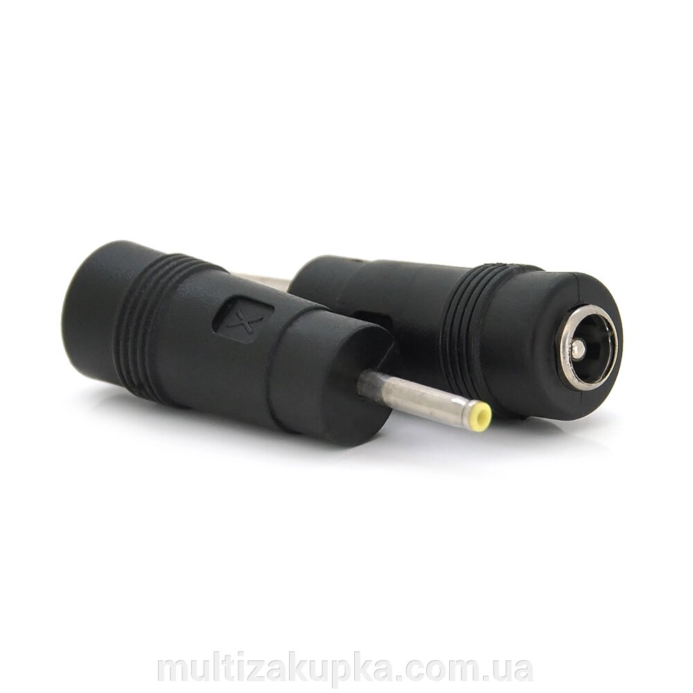 Перехідник DC 5.5x2.1mm (мама) - 2.5х0.7mm (тато) Yellow від компанії Mультізакупка - фото 1