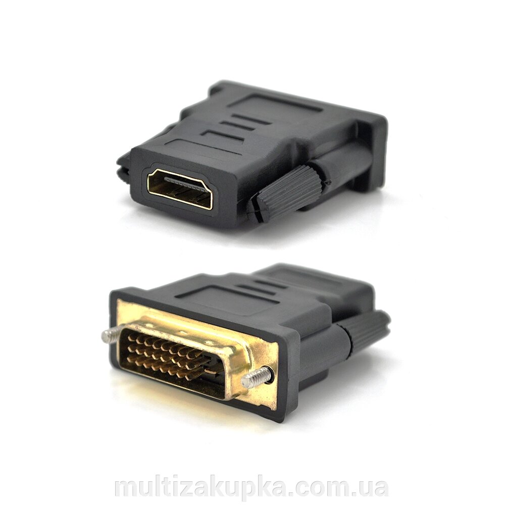 Перехідник HDMI (мама) / DVI24 + 1 (тато), Q100 від компанії Mультізакупка - фото 1