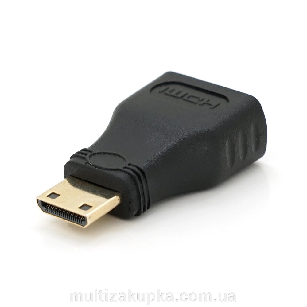 Перехідник mini HDMI (тато)-HDMI (мама), Q100 від компанії Mультізакупка - фото 1