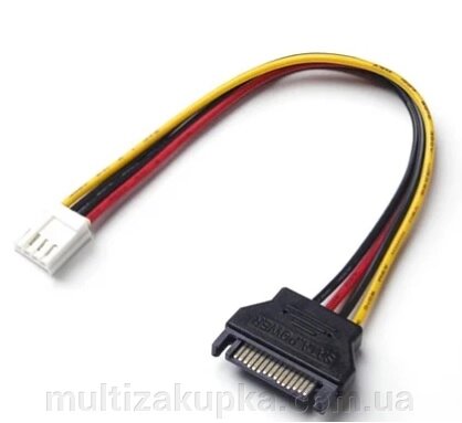 Перехідник живлення SATA=>4pin (малий), 0.2m, Пакет від компанії Mультізакупка - фото 1