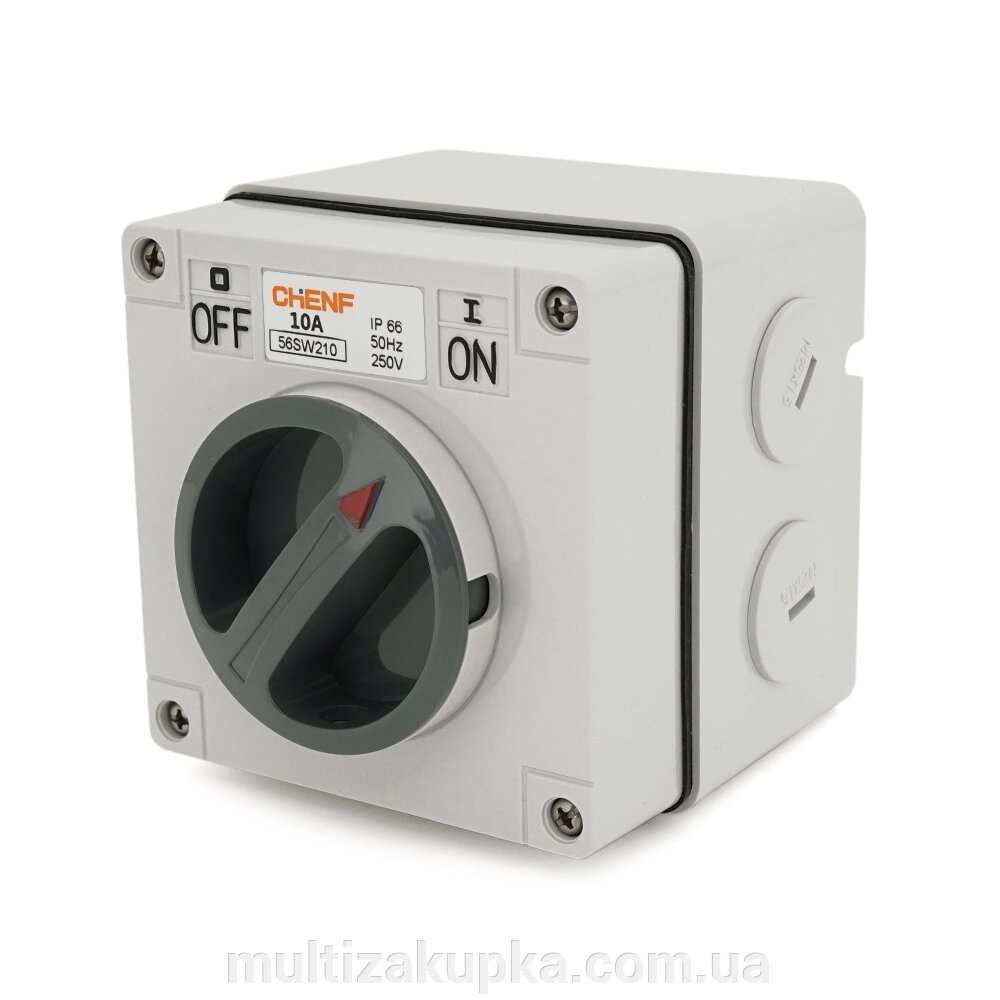 Перемикач ON/OFF Chenf, 250V/10A, IP66, Box від компанії Mультізакупка - фото 1