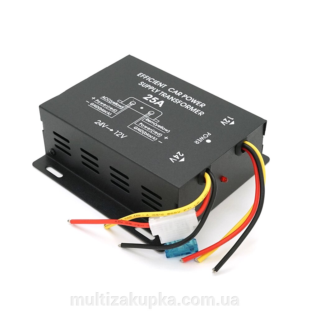 Перетворювач авто інвертор DC/DC 24v-12v 25A GS-D25 від компанії Mультізакупка - фото 1