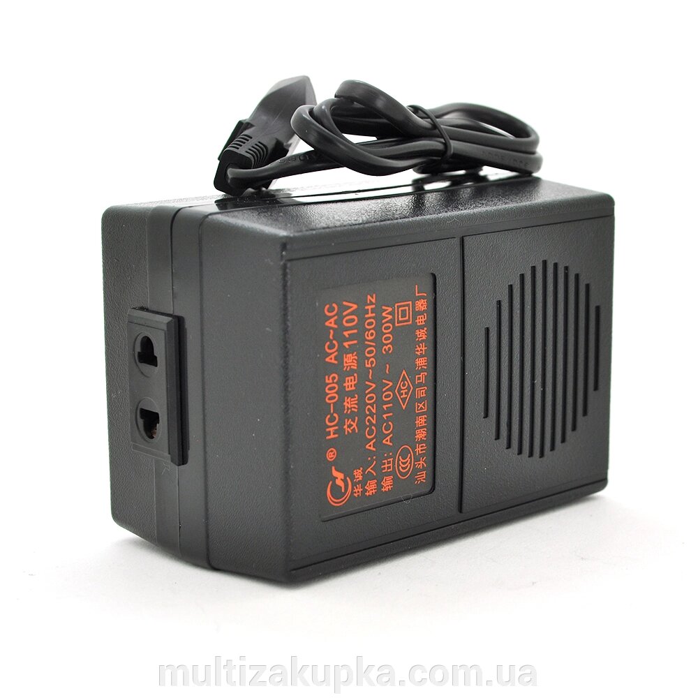 Перетворювач напруги Input 220 V / Output 110V, + універсальна розетка від компанії Mультізакупка - фото 1