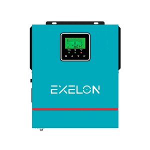 Інвертор Exelon EXS-1000/12, 1000VA, 12V, струм заряду 0-40A, MPPT (20-150VDC, 80A), 290x240x91mm, 3.5 kg