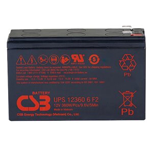 Акумуляторна батарея CSB UPS123606, 12V 6Ah (151х51х94мм), 2.03 kg Q12