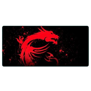 Килимок 300*700 тканинний Red Dragon з бічною прошивкою, товщина 2 мм, Black, Пакет