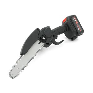 Акумуляторна ланцюгова пилка Mini Chain Saw 15cm, 24V, зарядне + 2 акумулятори, Case