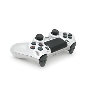 Геймпад Brazzers бездротовий для PS4 Wireless DUALSHOCK 4, роз'єм для навушників, LED light bar, Silver-White, 3.7V,