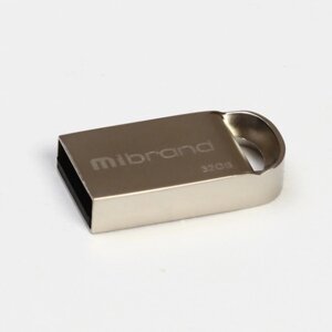 Флеш-накопичувач Mibrand Lynx, USB 2.0, 32GB, Metal Design, Blister