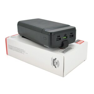 PowerBank XO-PR157 40000mAh, flashlight, Input: DC5.0V/2.5A,9V/2A,12V/1.5A (Micro, Type-C, Lightning),
