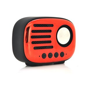 Колонка A4 Bluetooth 4.1 до 10m, 1х5W, 4Ω, 600mAh, 90dB, TF card/USB, DC 5V, Red