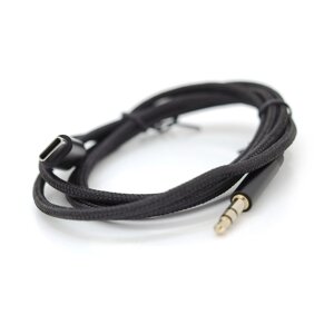 Перехідник Type-C (M) => Jack 3.5mm (M), 1м, Black, OEM